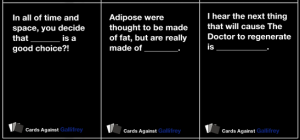 Cards against Gallifrey
